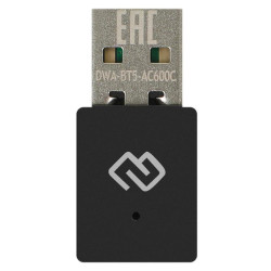 Сетевой адаптер Wi-Fi + Bluetooth Digma DWA-BT5-AC600C AC600 USB 2.0 (ант.внутр.) 1ант.