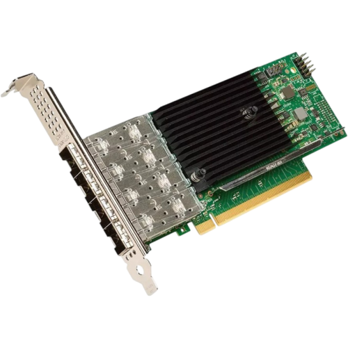 Сетевая карта/ Intel® Ethernet Network Adapter E810-XXVDA4, 4xSFP28 ports, 25GbE, PCI-E x16 gen3/gen4, iWARP/RoCEv2, IEEE 1588 PTP, ADQ, iSCSI, NFS, VMDq. PCI-SIG* SR-IOV Capable