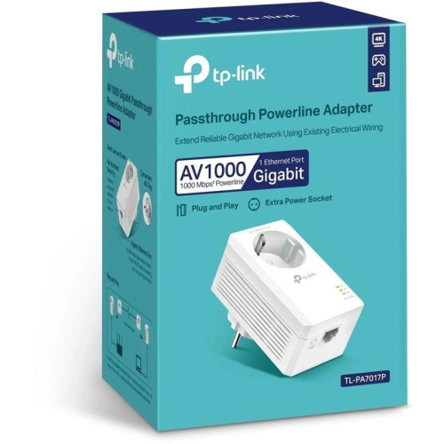 Сетевой адаптер Powerline TP-Link TL-PA7017P Gigabit Ethernet