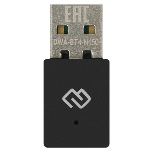 Сетевой адаптер Wi-Fi + Bluetooth Digma DWA-BT4-N150 N150 USB 2.0 (ант.внутр.) 1ант.