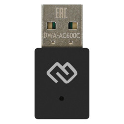 Сетевой адаптер Wi-Fi Digma DWA-AC600C AC600 USB 2.0 (ант.внутр.) 1ант.