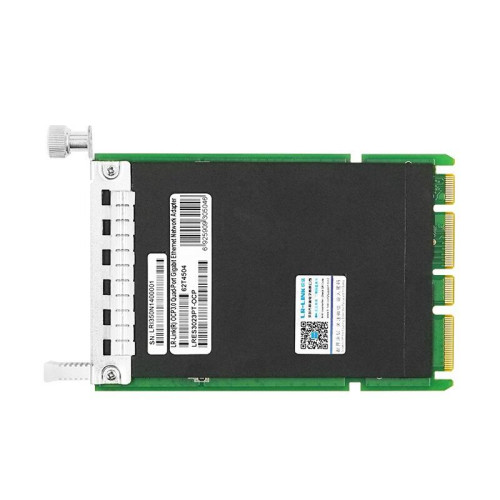 Сетевая карта/ LRES3023PT-OCP LR-Link OCP 3.0 4 порта 1G Base-T на чипе Intel I350AM4 Сетевая карта/ LRES3023PT-OCP LR-Link OCP 3.0 4 порта 1G Base-T на чипе Intel I350AM4