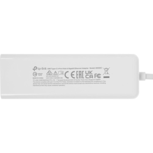Сетевой адаптер Gigabit Ethernet TP-Link UE330C USB Type-C