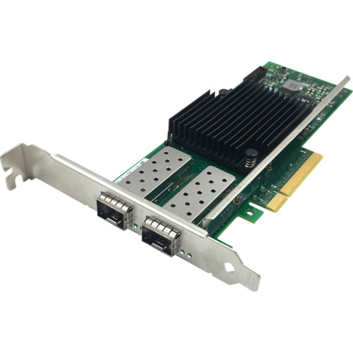 Сетевая карта/ Intel® Ethernet Converged Network Adapter X710-DA2, Dual SFP+ Ports, 10 GBit/s, PCI-E x8 (v3), VMDq, PCI-SIG* SR-IOV Capable, iSCSI, NFS