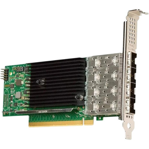 Сетевая карта/ Intel® Ethernet Network Adapter E810-XXVDA4, 4xSFP28 ports, 25GbE, PCI-E x16 gen3/gen4, iWARP/RoCEv2, IEEE 1588 PTP, ADQ, iSCSI, NFS, VMDq. PCI-SIG* SR-IOV Capable