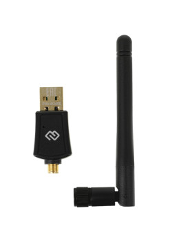 Сетевой адаптер Wi-Fi Digma DWA-AC600E AC600 USB 2.0 (ант.внеш.съем) 1ант.