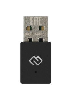 Сетевой адаптер Wi-Fi + Bluetooth Digma DWA-BT4-N150 N150 USB 2.0 (ант.внутр.) 1ант.