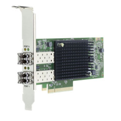 Emulex LPe35002-M2 bulk Gen 7 (32/64GFC), 2-port, 32Gb/s, PCIe Gen4 x8, трансиверы установлены, LP+FH brackets, OEM