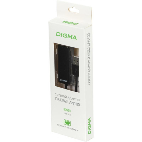 Сетевой адаптер Fast Ethernet Digma D-USB2-LAN100 USB 2.0