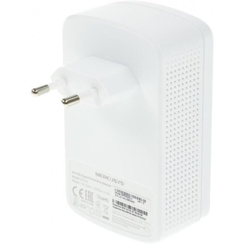 Сетевой адаптер Powerline Mercusys MP510 KIT AV1000 Gigabit Ethernet (ант.внеш.несъем.) 2ант. (упак.:2шт) Сетевой адаптер Powerline Mercusys MP510 KIT AV1000 Gigabit Ethernet (ант.внеш.несъем.) 2ант. (упак.:2шт)