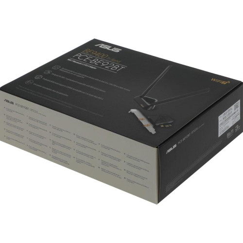 Сетевой адаптер Wi-Fi + Bluetooth Asus PCE-BE92BT BE9400 PCI Express (ант.внеш.несъем.) 2ант.