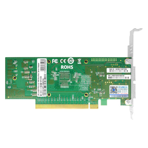 Сетевая карта/ PCIe x16 100G Dual Port QSFP28 Server Network Card