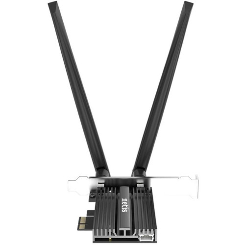 Сетевой адаптер Wi-Fi + Bluetooth Netis F1 AX3000 PCI Express (ант.внеш.съем) 2ант.