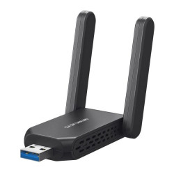 Сетевой адаптер Wi-Fi Mercusys MA72XH AX1800 USB 3.0 (ант.внеш.несъем.) 2ант.