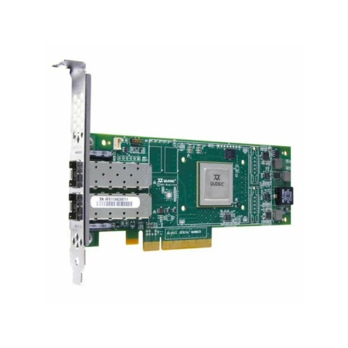 Qlogic QLE2672-CK PCIe 3.0, x8, 2-ports, 16GFC, SR-Optic, трансиверы установлены, LP+FH brackets, OEM