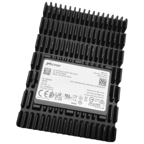 Твердотельный накопитель/ Micron SSD 7500 PRO, 1920GB, U.3(2.5
