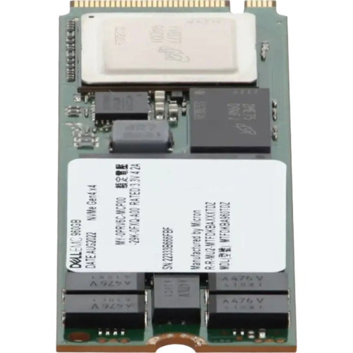 Твердотельный накопитель/ 960GB NVMe SSD, M.2,Single Stick, for BOSS N1, Dell G16 srv,XN5KG Твердотельный накопитель/ 960GB NVMe SSD, M.2,Single Stick, for BOSS N1, Dell G16 srv,XN5KG