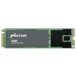 Серверные твердотельные накопители/ Micron SSD 7450 PRO, 960GB, M.2(22x80mm), NVMe, PCIe 4.0 x4, 3D TLC, R/W 5000/1400MB/s, IOPs 520 000/82 000, TBW 1700, DWPD 1 (12 мес.)