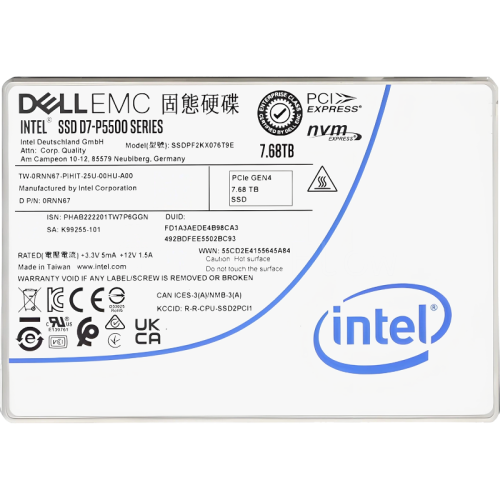 Solidigm SSD D7-P5500 Series, 7680GB, U.2 (2.5