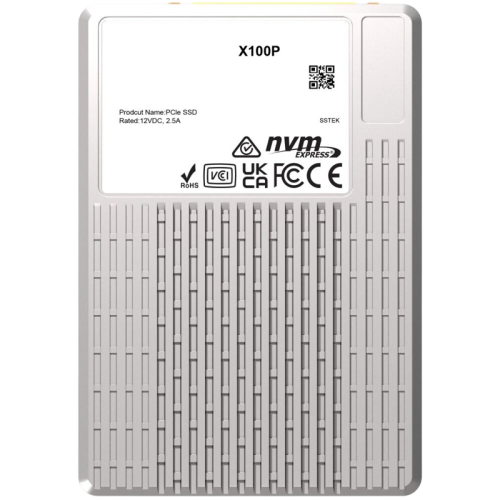 Серверный диск/ Phison X100P, 15360GB, U2/U3, NVMe, PCIe Gen4x4, R/W 7000/6800MB/s, R/W 1600K/180K IOPS, DWPD 1, non-OPAL, single port