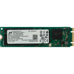 Твердотельный накопитель/ Micron SSD 5300 PRO, 480GB, M.2(22x80mm), SATA3, 3D TLC, R/W 540/410MB/s, IOPs 85 000/36 000, TBW 1324, DWPD 1.5 (12 мес.)