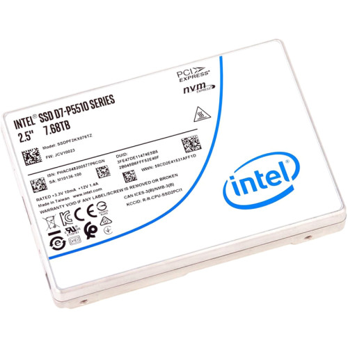 Твердотельный накопитель/ Intel SSD D7-P5510 Series, 7.68TB, U.2(2.5