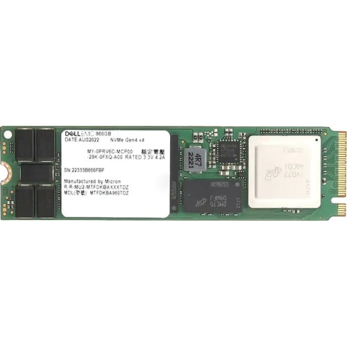Твердотельный накопитель/ 960GB NVMe SSD, M.2,Single Stick, for BOSS N1, Dell G16 srv,XN5KG Твердотельный накопитель/ 960GB NVMe SSD, M.2,Single Stick, for BOSS N1, Dell G16 srv,XN5KG