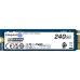 Твердотельный накопитель/ Kingston SSD DC2000B 240GB, M.2 22x80mm, NVMe, PCIe Gen 4x4, 3D TLC, R/W 4500/400MB/s, IOPs 260 000/18 000, TBW 175, DWPD 0.4 No Heatsink) (12 мес)