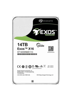 Жесткий диск/ HDD Seagate SAS 14Tb Exos X16 12Gb/s 7200 256Mb 4Kn 1 year warranty (replacement ST14000NM002G, ST14000NM004J, WUH721414AL5204, MG07SCA14TE, MG09SCA14TE, ST12000NM002G, ST12000NM004J)