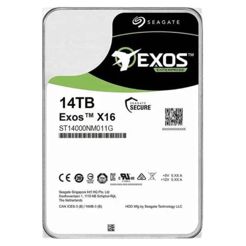 Жесткий диск/ HDD Seagate SAS 14Tb Exos X16 12Gb/s 7200 256Mb 4Kn 1 year warranty (replacement ST14000NM002G, ST14000NM004J, WUH721414AL5204, MG07SCA14TE, MG09SCA14TE, ST12000NM002G, ST12000NM004J)