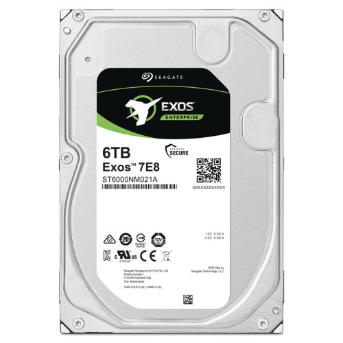 Жесткий диск/ HDD Seagate SATA 6Tb Enterprise 7200 Exos 7E8 256Mb 1 year warranty (replacement ST6000NM019B) Жесткий диск/ HDD Seagate SATA 6Tb Enterprise 7200 Exos 7E8 256Mb 1 year warranty (replacement ST6000NM019B)