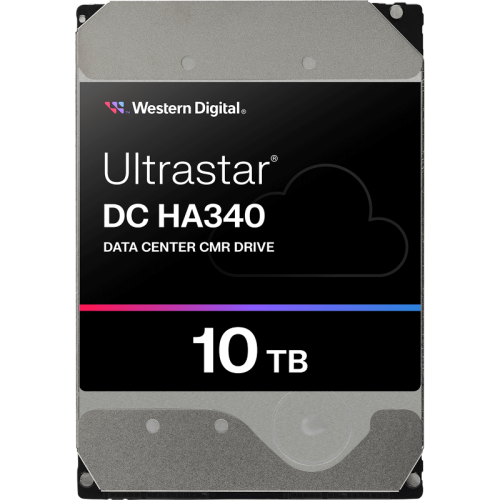 Жесткий диск/ HDD WD SATA 10Tb Ultrastar DC  HA340  7200 6Gb/s 512Mb 1 year warranty (replacement ST10000NM017B, ST10000NM001G, MG10ADA10TE)