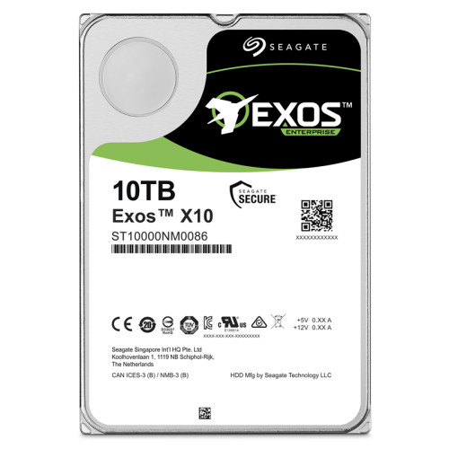 Жесткий диск/ HDD Seagate SATA3 10Tb Exos X10 Enterprise 7200 256Mb (clean pulled) 1 year warranty