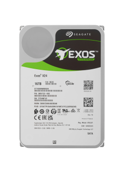 Жесткий диск/ HDD Seagate SATA 16Tb Exos X24 6Gb/s 7200 512Mb 1 year warranty