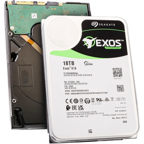Жесткий диск Seagate SAS 3.0 18Tb ST18000NM004J Server Exos X18 512E (7200rpm) 256Mb 3.5