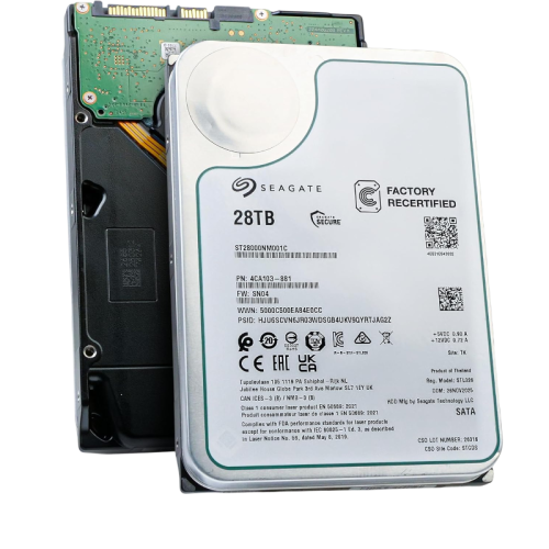 Жесткий диск/ HDD Seagate SATA 28Tb 7200 Exos 6Gb/s 512Mb OFFICIAL RECERTIFIED MTBF - 2.5M hrs 1 year warranty (replacement ST26000NM000C, ST28000NM003K, ST28000NM000C)