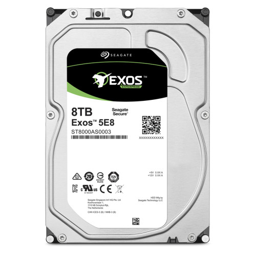 Жесткий диск/ HDD Seagate SATA 8Tb Exos 5E8 5400 6Gb/s 256Mb