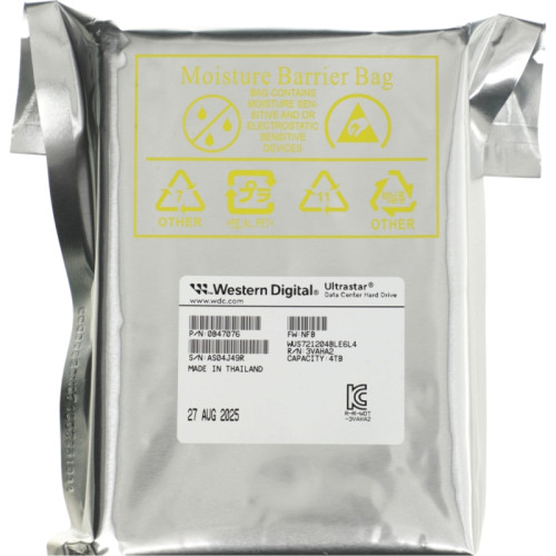 Жесткий диск/ HDD WD SATA  4Tb 7200 6Gb/s 256 MB 1 year warranty