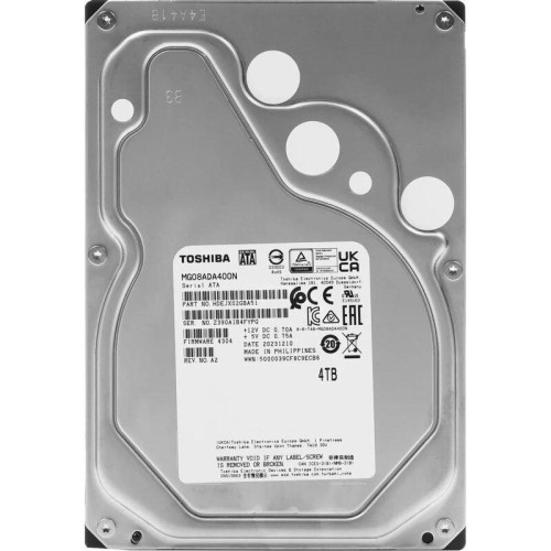 Жесткий диск Toshiba SATA-III 4Tb MG08ADA400N Enterprise Capacity 512N (7200rpm) 256Mb 3.5 Жесткий диск Toshiba SATA-III 4Tb MG08ADA400N Enterprise Capacity 512N (7200rpm) 256Mb 3.5