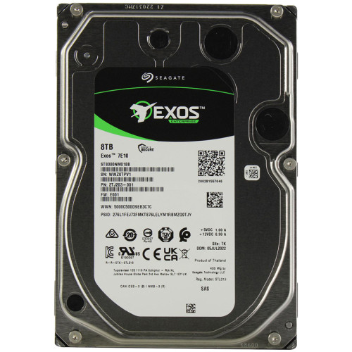 Жесткий диск/ HDD Seagate SAS 8Tb Exos 7E10 12Gb/s 7200 256Mb 1 year warranty (replacement ST8000NM001A) Жесткий диск/ HDD Seagate SAS 8Tb Exos 7E10 12Gb/s 7200 256Mb 1 year warranty (replacement ST8000NM001A)