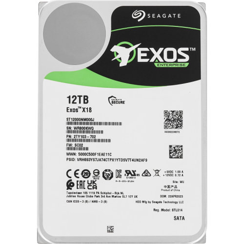 Жесткий диск/ HDD Seagate SATA 12Tb 6Gb/s 7200 256Mb 1 year warranty