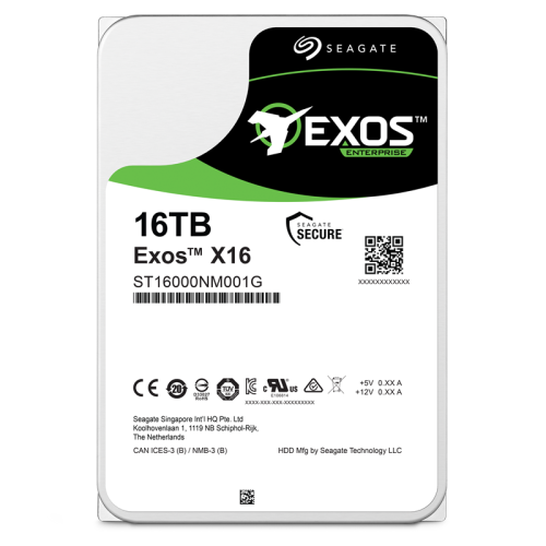 Жесткий диск/ HDD Seagate SATA 16Tb Exos X16 6Gb/s 7200 256Mb 1 year warranty (replacement ST16000NM000J)