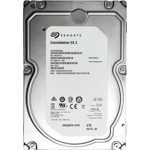 Жесткий диск Seagate SATA-III 4TB ST4000NM0033 Constellation ES.3 (7200rpm) 128Mb 3.5