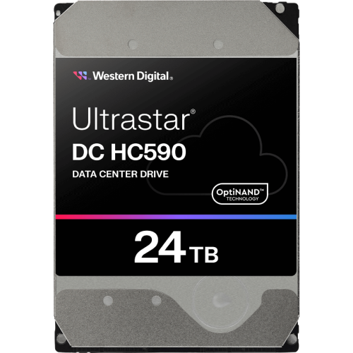 Жесткий диск/ HDD WD SAS Server 24Tb Ultrastar DC HC590 7200 12Gb/s 512MB 1 year warranty (replacement ST24000NM007H, MG11SCA24TE)