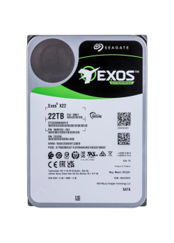 Жесткий диск/ RECERTIFIED HDD Seagate SATA3 22Tb Exos X22 7200 512Mb  1 year warranty (replacement ST20000NM002H, ST20000NM007D, ST18000NM000J, ST18000NM003D, ST16000NM000J, ST16000NM001G) RECERTIFIED