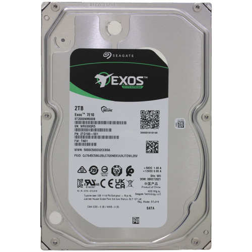 Жесткий диск/ RECERTIFIED HDD Seagate Exos 7E8 SATA 2Tb 7200 6Gb/s 256Mb 1 year warranty RECERTIFIED Жесткий диск/ RECERTIFIED HDD Seagate Exos 7E8 SATA 2Tb 7200 6Gb/s 256Mb 1 year warranty RECERTIFIED