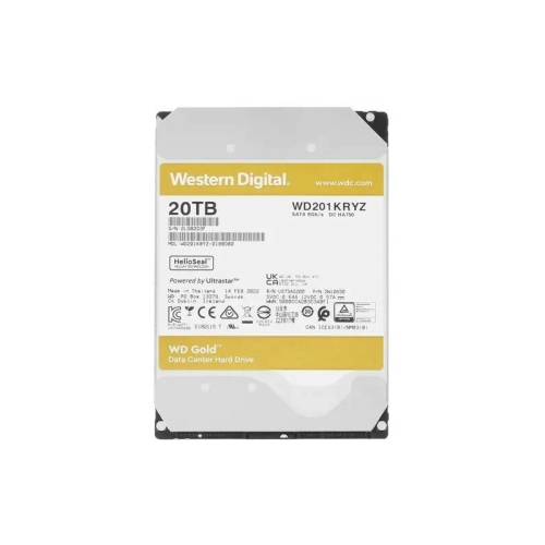 Жесткий диск/ HDD WD SATA3 20Tb Gold 7200 512mb 1 year warranty