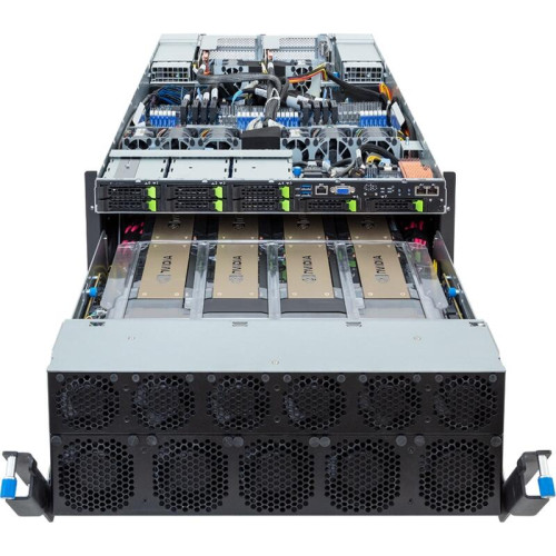Сервер/ Gigabyte G593-ZD1-AAX3 / 5U/ 2x AMD 9654/ 24x 64Gb DDR5 RDIMM 4800/ 8x H200 141Gb/ 2x 960Gb U.2 PM9A3/ 2x 10Gbit Z710-AT2 + IPMI/ 6x 3000W Titanium Plus PSUs Сервер/ Gigabyte G593-ZD1-AAX3 / 5U/ 2x AMD 9654/ 24x 64Gb DDR5 RDIMM 4800/ 8x H200 141Gb/ 2x 960Gb U.2 PM9A3/ 2x 10Gbit Z710-AT2 + IPMI/ 6x 3000W Titanium Plus PSUs