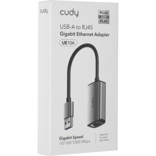 Сетевой адаптер Gigabit Ethernet Cudy UE10A USB 3.0 Сетевой адаптер Gigabit Ethernet Cudy UE10A USB 3.0