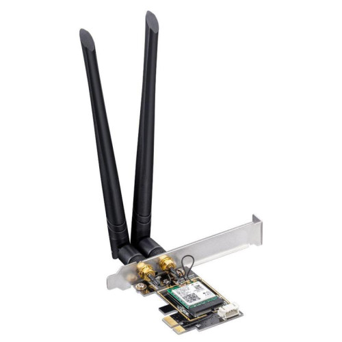 Адаптер беспроводной связи (Wi-Fi) CUDY AX3000 Wi-Fi 6 PCI Express Adapter 3000Mbps Wi-Fi 6 / Bluetooth 5.0 PCI Express Adapter, Intel AX200 module, 2T2R, 2402Mbps at 5GHz + 574Mbps at 2.4GHz, 802.11ax/ac/a/b/g/n, 2 detachable antennas, Ver 1.0